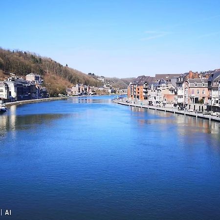 Vue Sur Meuse Avec Jacuzzi Et Sauna Exterieur. Yvoir Екстер'єр фото